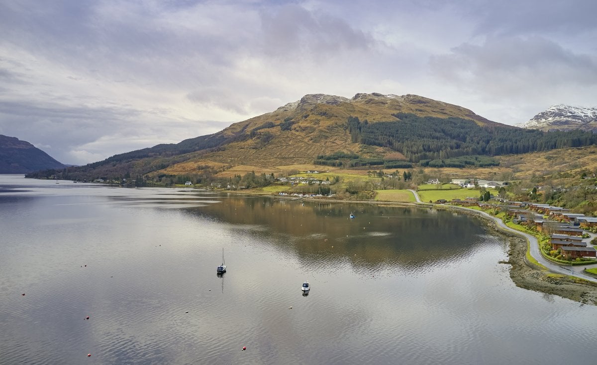 Drimsynie - aerial view of amazing Scottish scenery